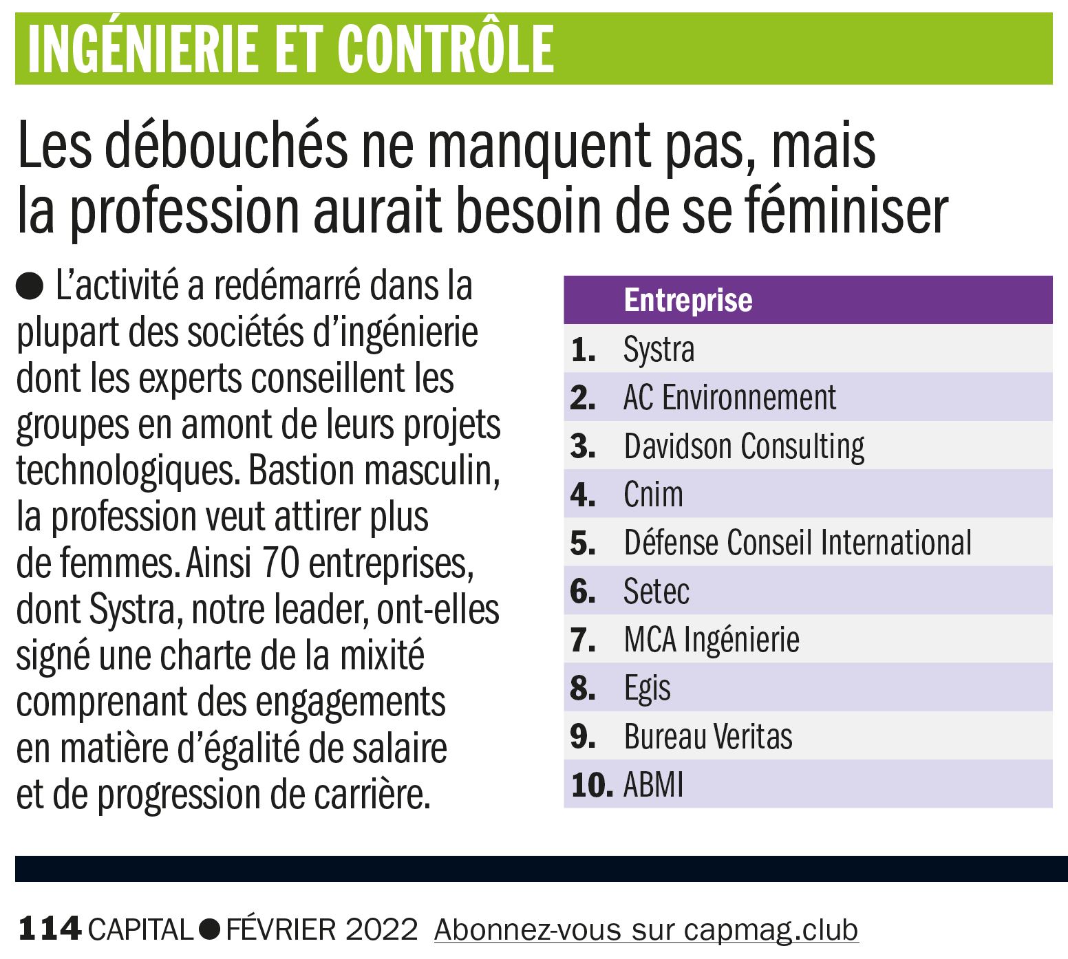 AC Environnement classement Capital meilleur employeur 2022